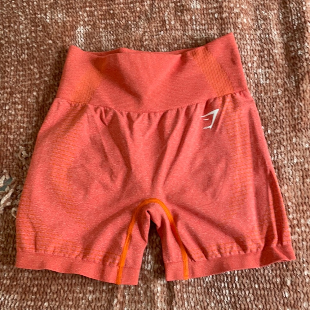 Gymshark vital seamless 2.0 shorts- orange marl